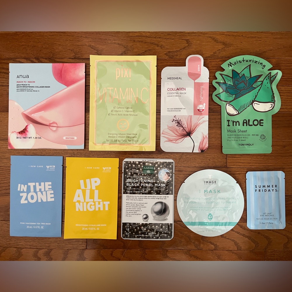 Face & Eye Mask Bundle – 9 Pieces Total